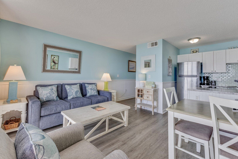 Living area 3, 0306 Oceanfront Oasis by Atlantic Towers, New Hanover