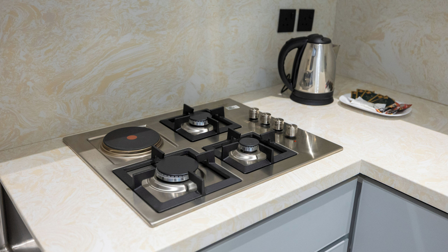 Private kitchen 4, Luxury two bedroom Apartment Al Rawdha, Riyadh