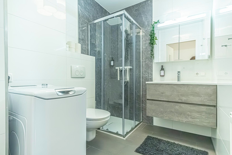Bathroom 4, Comfortable 1BR 1LR City Center Apt, Wien