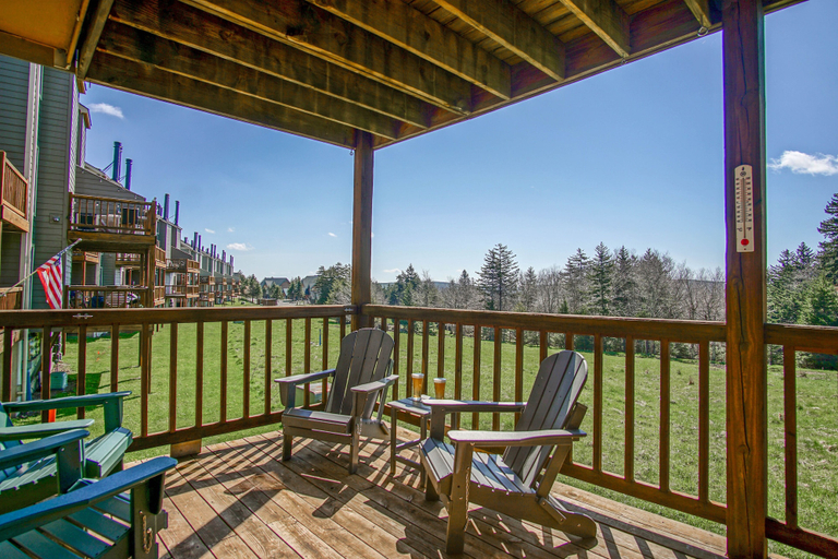 View from room 5, Powderidge #31: 2 Bedrooms, 2 Full Baths: Slope Side, Wood Fireplace, Pocahontas