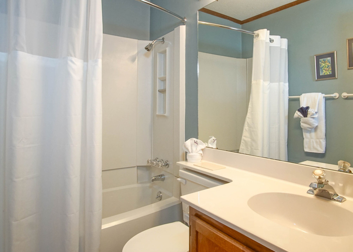 Bathroom 3, 2 Br: Snowcrest 214a 2 Bedroom: Indoor Hot Tubs Game Room Easy Slope Access, Pocahontas