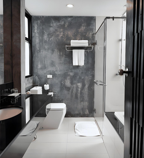Bathroom 5, i Tara Resort & Spa, Ban Laem