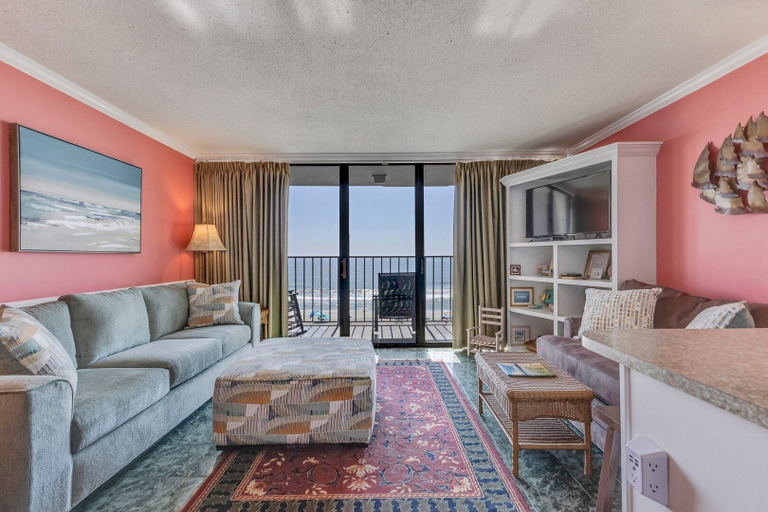 Living area 2, 0511 Coral Sunrise by Atlantic Towers, New Hanover