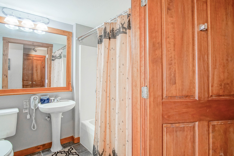 Bathroom, Rimfire 406: Slope Side, Large Open Studio Full Kitchen and High Ceilings Western Facing View, Pocahontas
