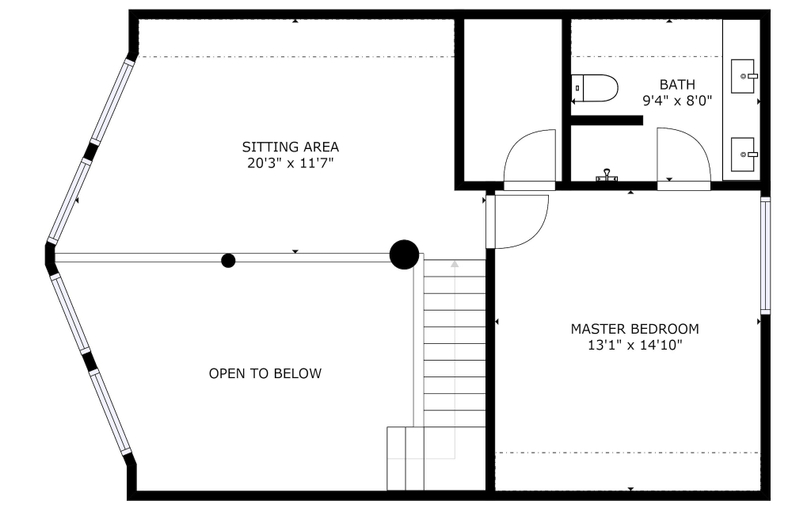 Floor plan 3, Bearfoot Chalet 3 Bedroom Home by NW Comfy Cabins, Chelan