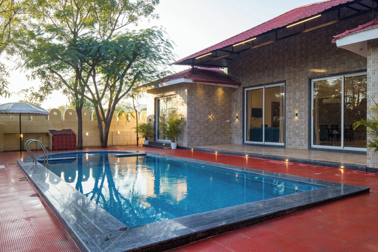 Pool 2, Alaya Stays 5BHK Roohmon's Farm Pvt Pool, Udaipur