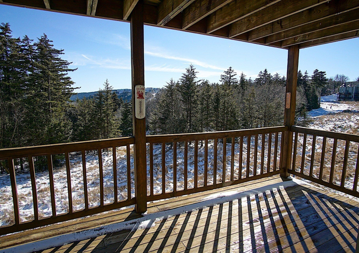 View from room 2, Powderidge 73 Cozy 2 Br Condo Slope Side, Pocahontas