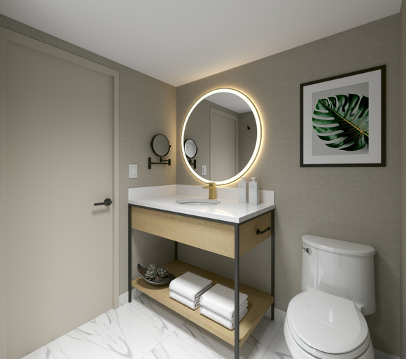 Bathroom 5, Hotel Kelowna & Conference Centre, Central Okanagan