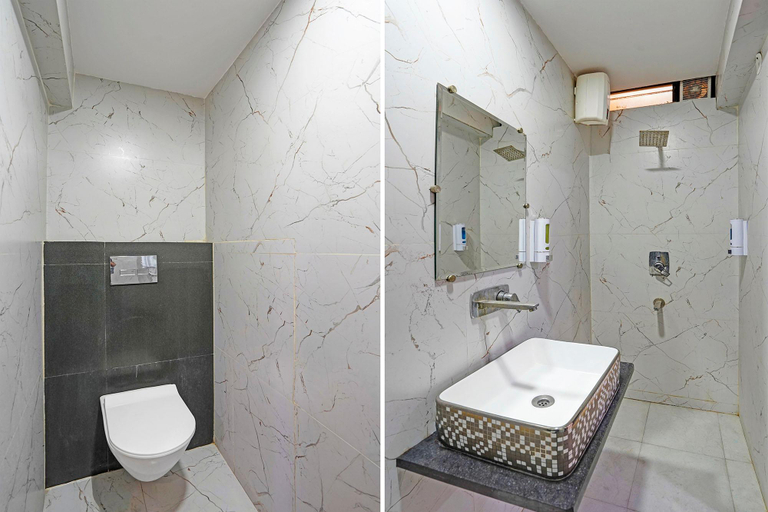 Bathroom, FabHotel Million Star, Indore