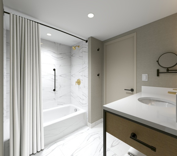 Bathroom 3, Hotel Kelowna & Conference Centre, Central Okanagan