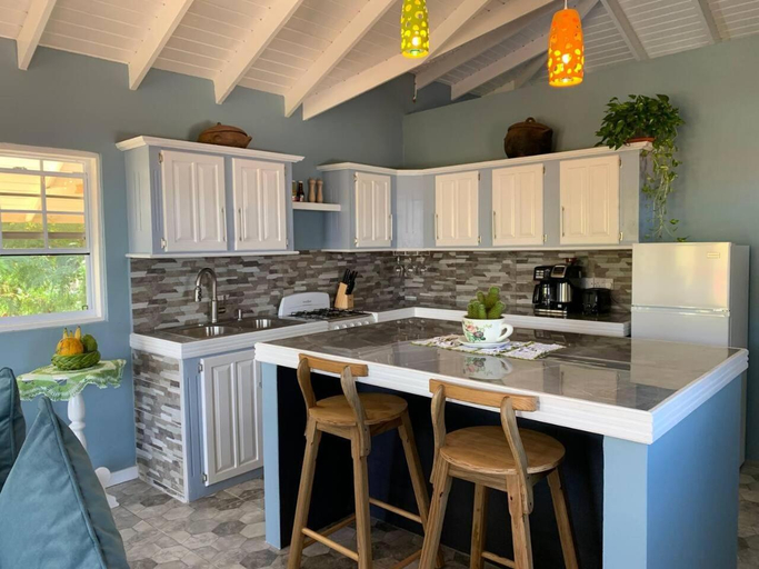 Kitchen 4, Story Villa 1 Bedroom with Ocean & Mountain View, Sainte-Anne