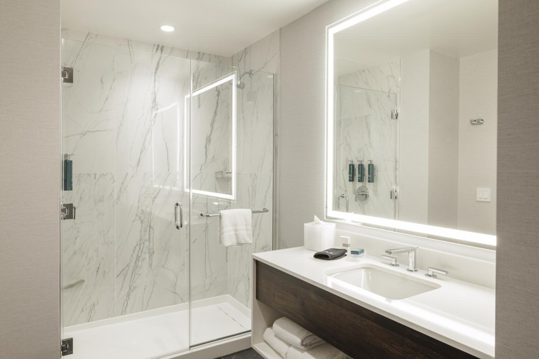 Bathroom, Hilton Arlington Rosslyn The Key, Arlington