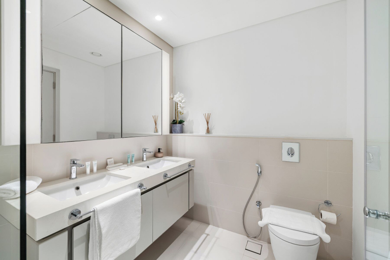 Bathroom 3, 2BR Beachfront Retreat with Palm Views, Dubai