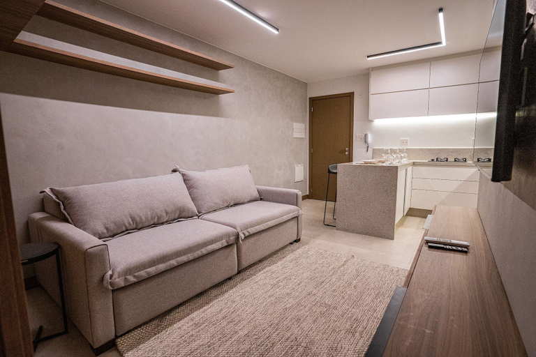 Living area 3, Apartamento novo de alto padrão 223NW, Brasília