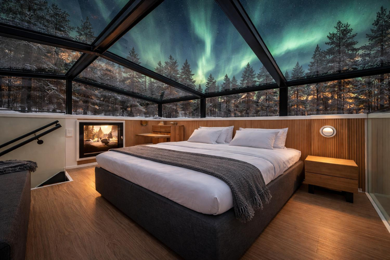 Bedroom, Levin Primus - Your Glass-Roof Gateway to Laplands Magic, Lapland