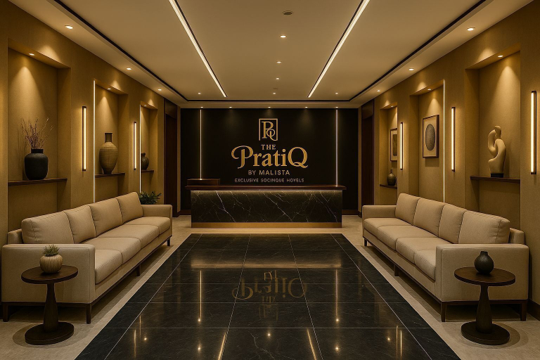 Reception, The PratiQ Luxe - Paschim Vihar, Delhi