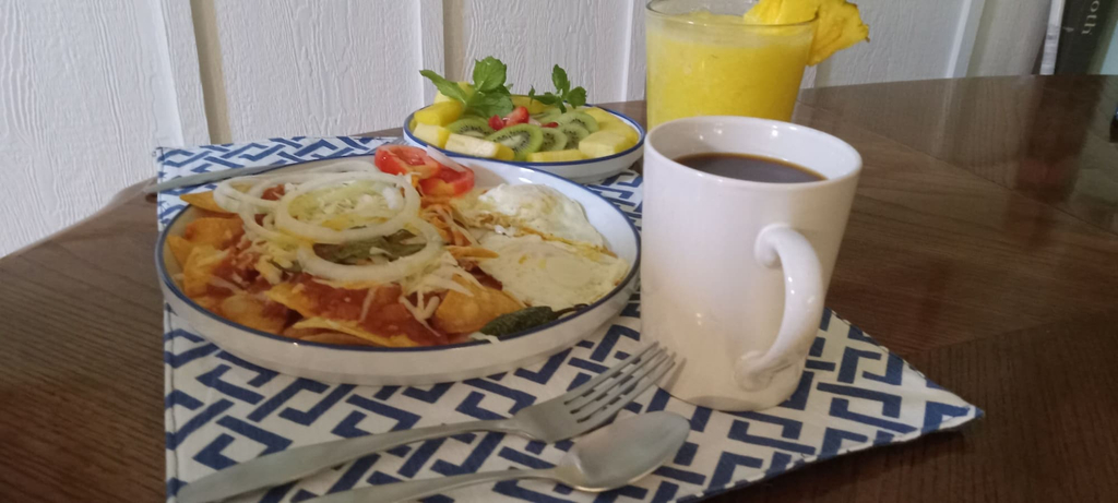 Breakfast meal, Your Hidden Garden Bed and Breakfast, Wood