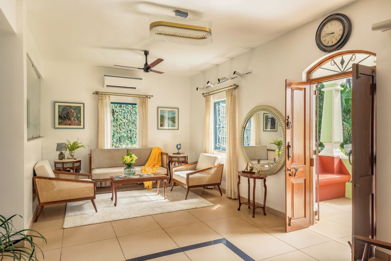 Living area 4, Sanctuary by RÊVE Escapes - Premium 3 BHK Villa Near Morjim Beach, North Goa