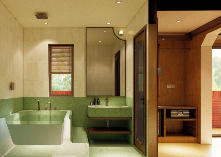 Bathroom 2, Olwen Boutique Hotel, Da Nang
