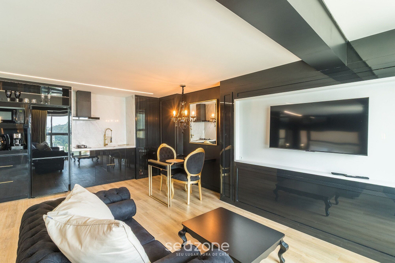 Living area, Complete Studio 850m From the Beach Rcx1105, Itajaí