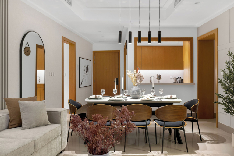 Dining room, Roomszy Residences - Opera Grand, Dubai