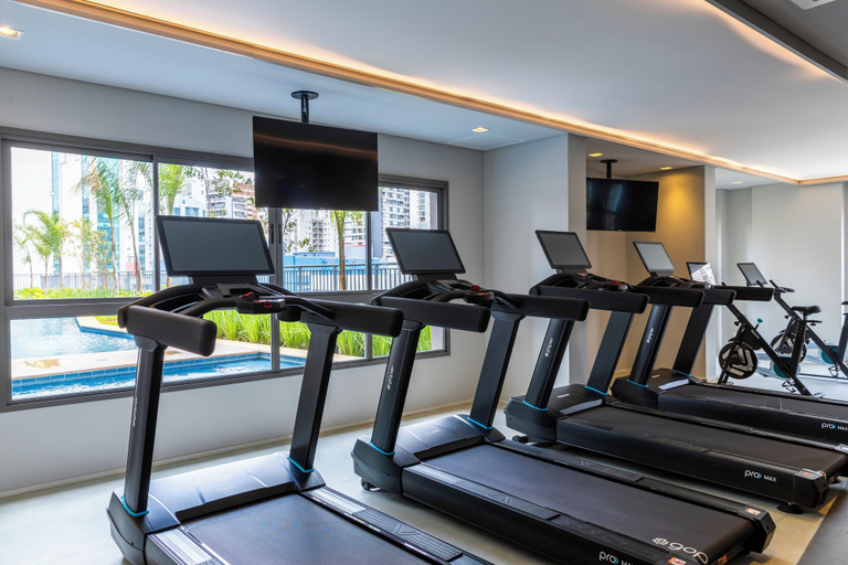 Gym 5, Modern with Air Conditioning and Pool, São Paulo