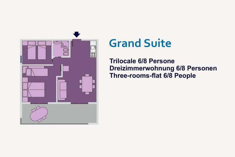 Floor plans 3, Holiday Accommodation With Terrace, Venezia