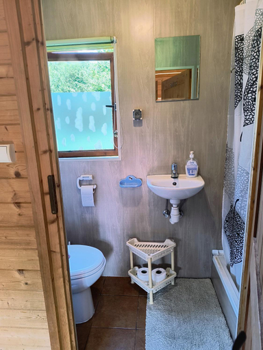 Bathroom 3, Domki letniskowe 5-osobowe "Barbarki" Solina 99, Bieszczady