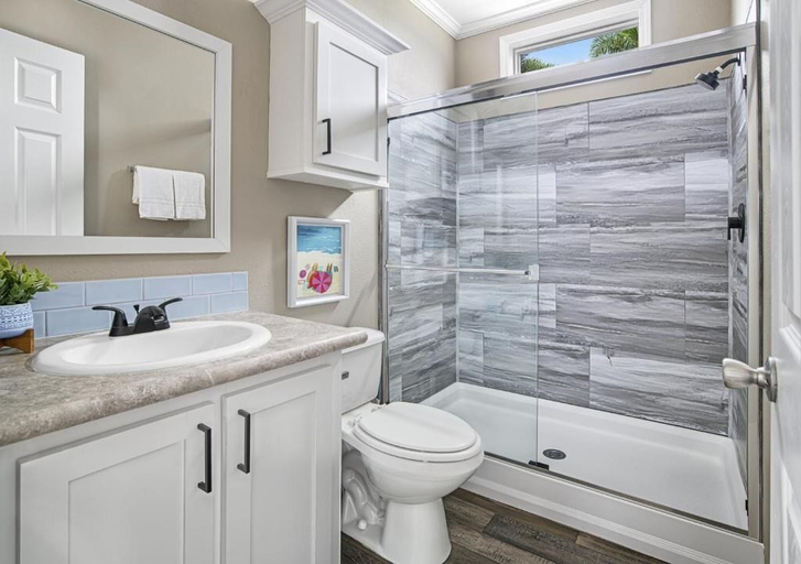 Bathroom, Camp Margaritaville Auburndale RV Resort, Polk