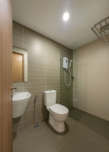 Bathroom, K'mang Studio,TV + Wifi, Kozi Square, Kuching