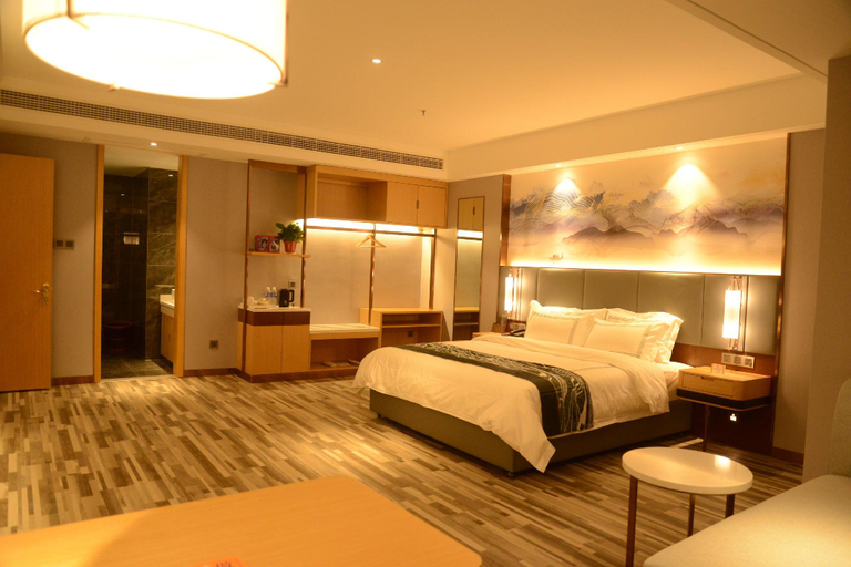 Bedroom 2, GreenTree Eastern Hotel Dezhou Qingyun County Yingcai Road Financial Mansion, Dezhou