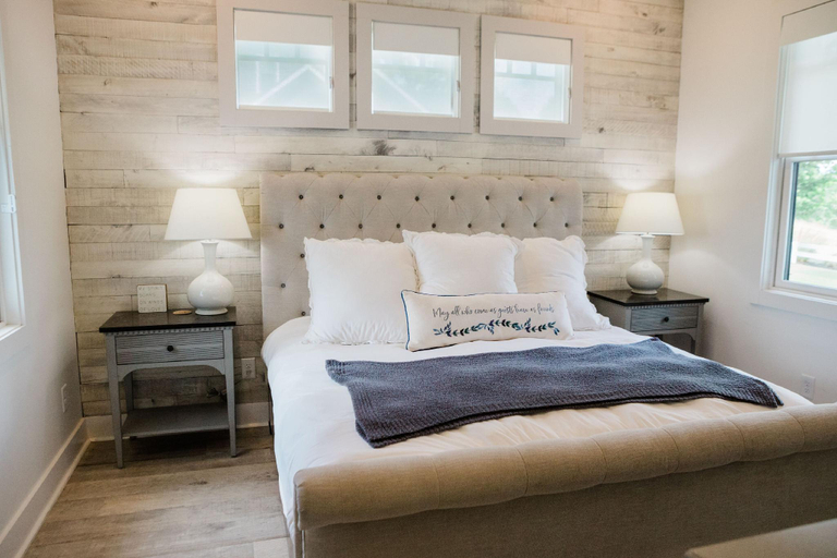 Bedroom, Kaya Cottages, White