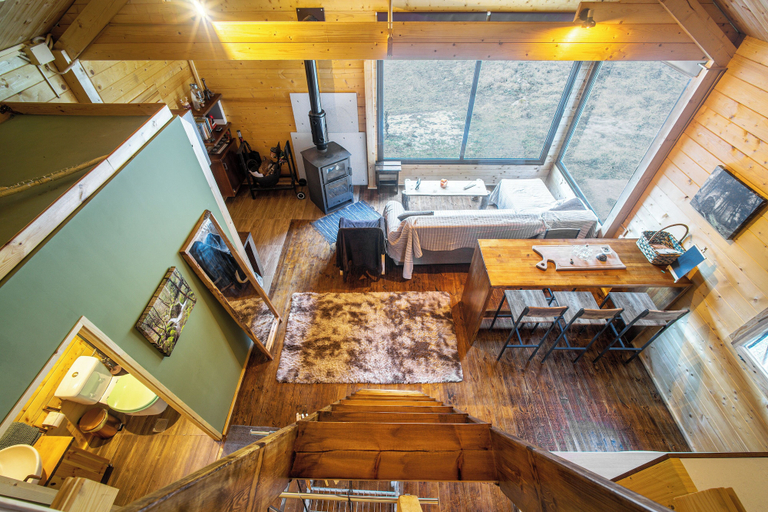 Living area 3, Wood Cabin by the River, Peloponnese