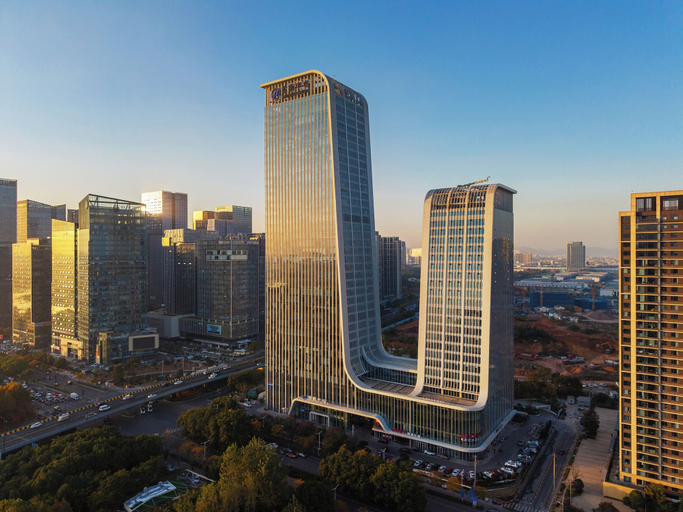 City view from property 2, Lisi Future Hotel, Jinhua