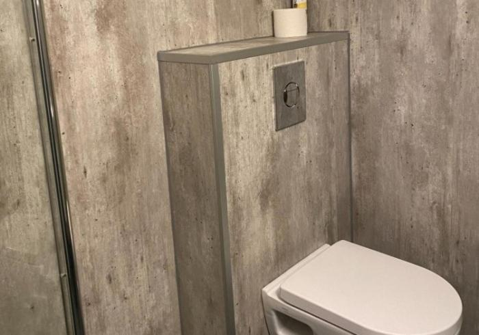Bathroom 3, Kræmmervika Rorbuer - Rustic Cabins & Hostel in Lofoten, Vestvågøy