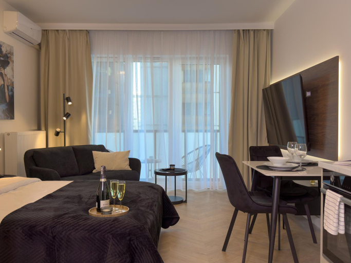 Bedroom 2, Global Apartments Katowice, Siemianowice Śląskie