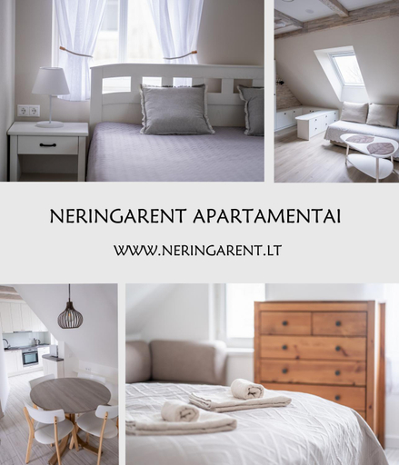 Bedroom 3, Neringarent Apartamentai, Neringos