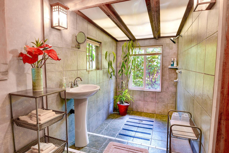 Bathroom, Volcano Artist Cottage, Hawaii