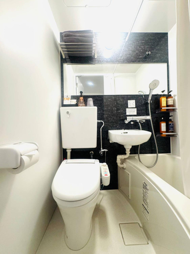 Bathroom 3, Cheapest place to stay! Hotel Plaisir Akihabara, Chiyoda
