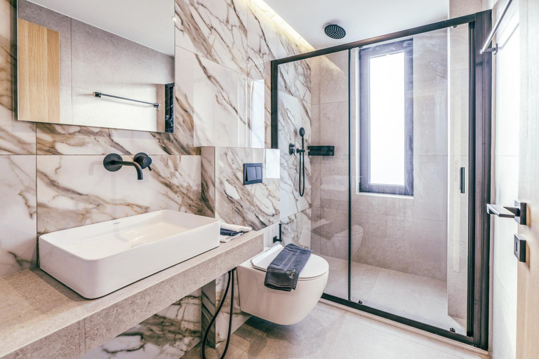 Shower 3, Villa Luxury Heaven - With Heated Pool, Crete