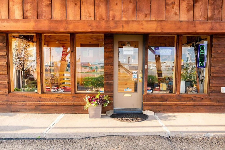 Exterior detail, The Lodge Motel, Costilla
