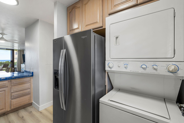 Laundry, Experience Oceanfront Luxury at Kanai A Nalu 209, a Spacious 2-bd/2ba Condo, AC!, Maui