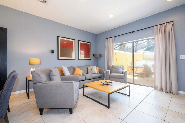 Living room 4, Cozy 2Bd Spa/Jacuzzi Close To Disney @ Encantada 3029, Osceola