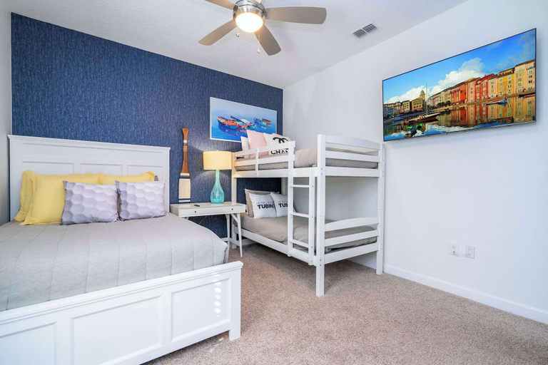 Bedroom 2, Luxurious 4Bd Villa Private Pool @ Champions Gate Resort 9021, Osceola
