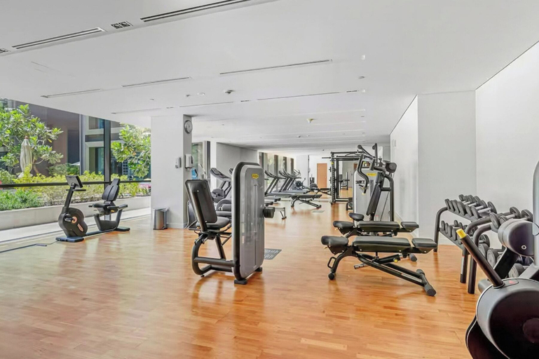 Gym 3, Upscale 3BR Maid Near Dubai Mall, Dubai