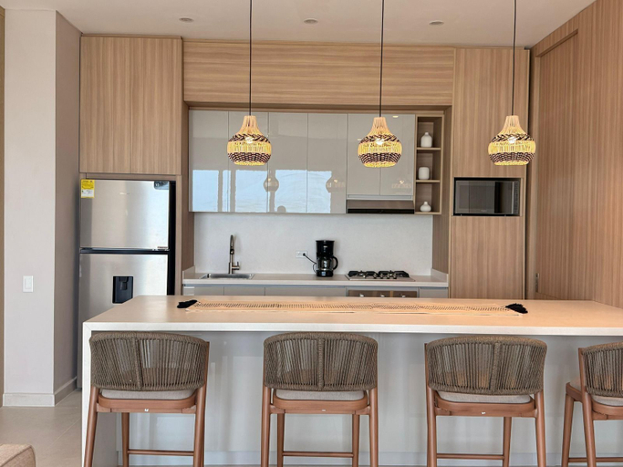 Private kitchen 2, Apartamento Adalmar 804 con vista al mar, San Andrés