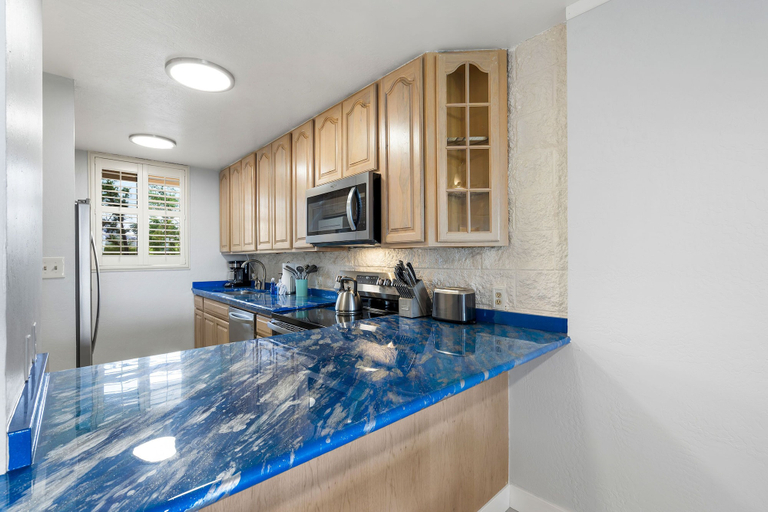 Private kitchen 3, Experience Oceanfront Luxury at Kanai A Nalu 209, a Spacious 2-bd/2ba Condo, AC!, Maui