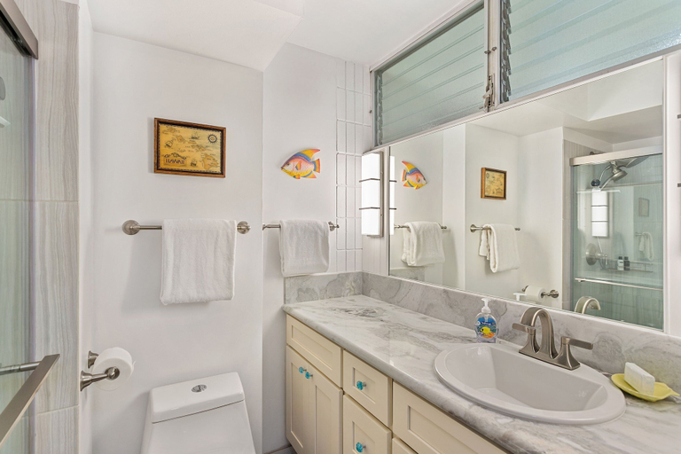Bathroom 4, Haleakala Shores A-301 - Golden Sand Beaches, Ocean Views, Sleeps 6, Split AC!, Maui