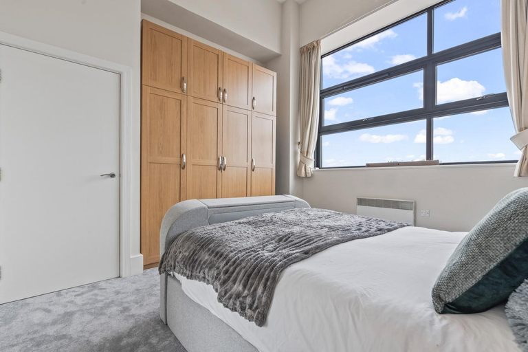 Bedroom 2, Brindley Apartment - City Centre - Free Parking, Birmingham
