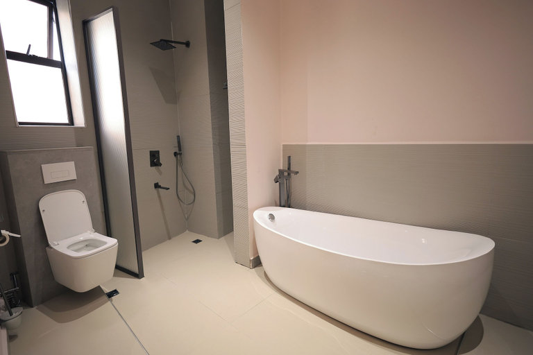 Bathroom 2, Heritage Residences-The Grey Lounge, Kampala